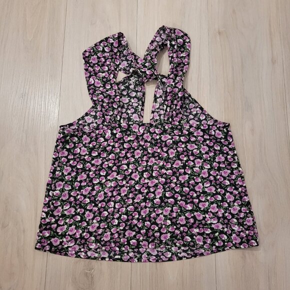 ZARA | Floral Halter Tank Top Blouse | Sz. XS - Picture 11 of 11